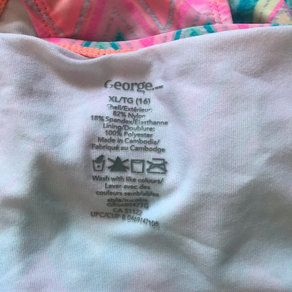 George Kids One Piece Bathing Suit - Picture 3 of 5